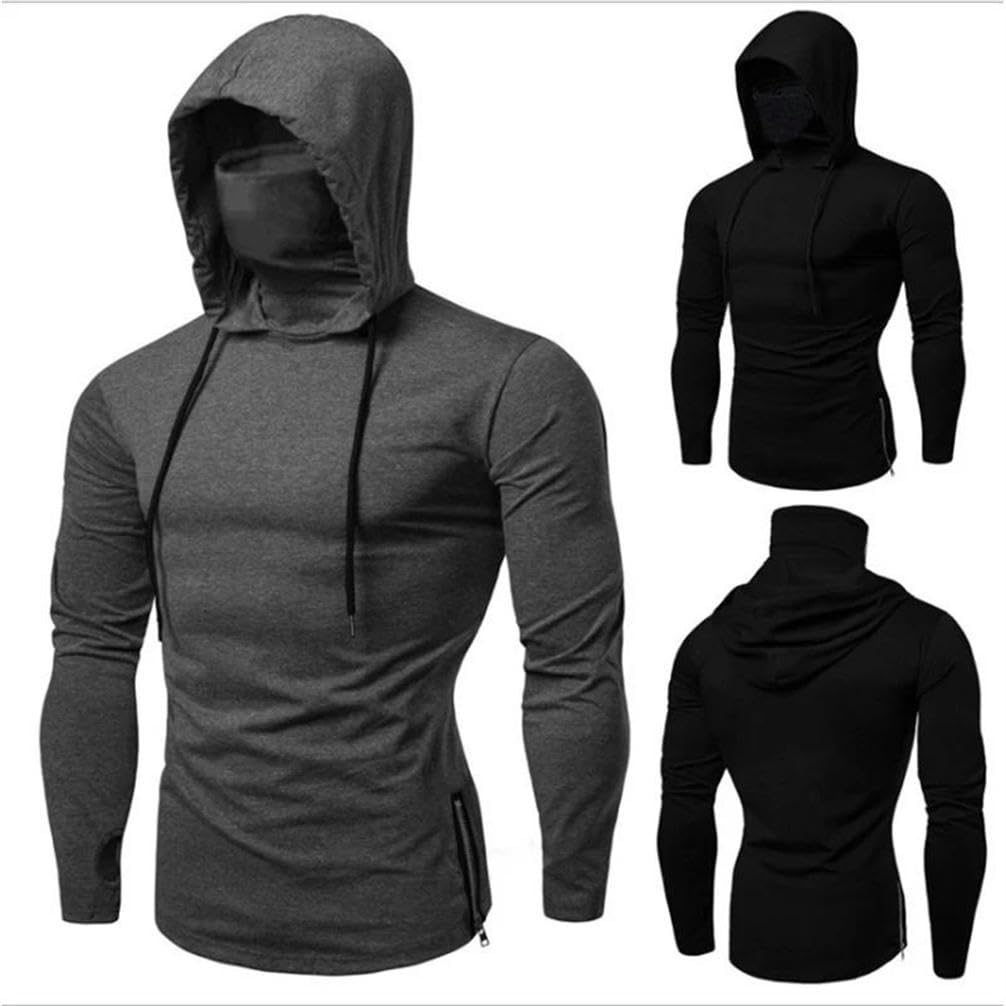 JXQXHCFS Sport Canotte Uomo Fitness Senza Maniche Con Cappuccio Tasca Top Camicia Per Gli Uomini Abbigliamento palestra