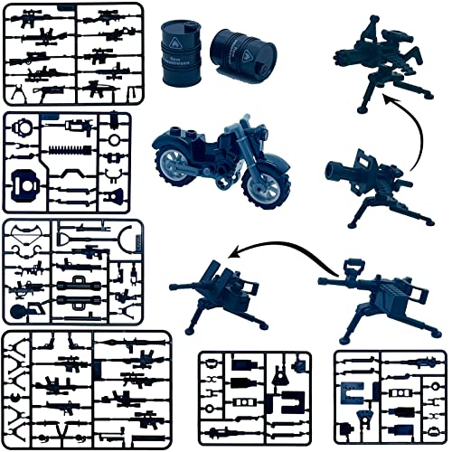 Taken All Weapons Guns Pack Military Toy Modern Police Battle Building Blocks Set Mini Sodiers Figures Kit For Boys Age 6+ Gifts,Perfect Combination With Major Brands #TOP1