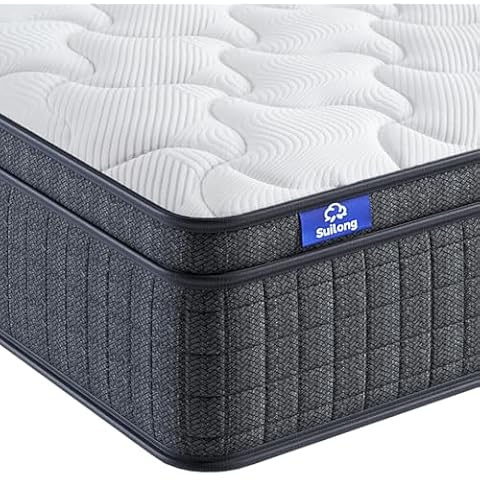 SuiLong 12 Inch Memory Foam Hybrid Mattress Cover