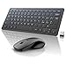 Combo Tastiera E Mouse Wireless 2.4GHz | Slim, Full-Size, Tasti Silenziosi | Per PC, Laptop, Smart TV