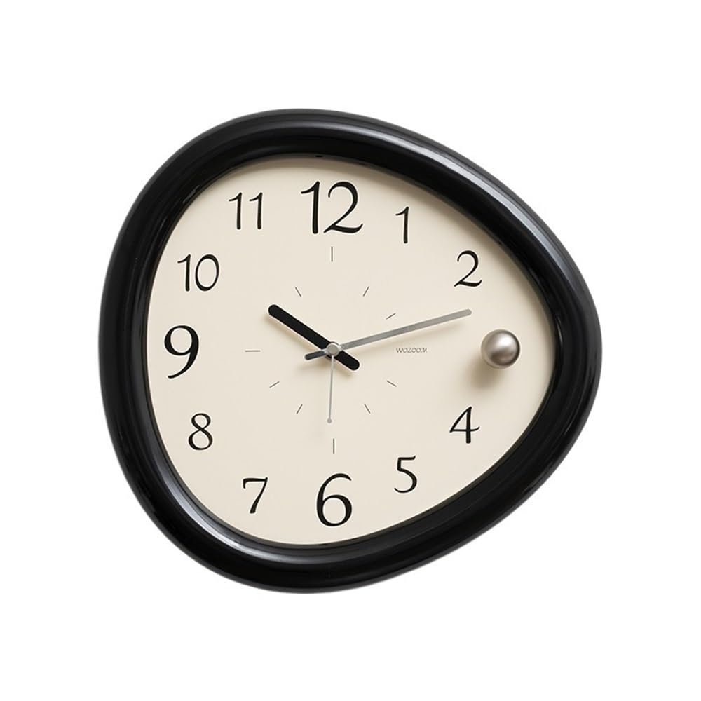 Horloge murale vintage pendule murale créative antique de salon sans perçage alimentée par piles
