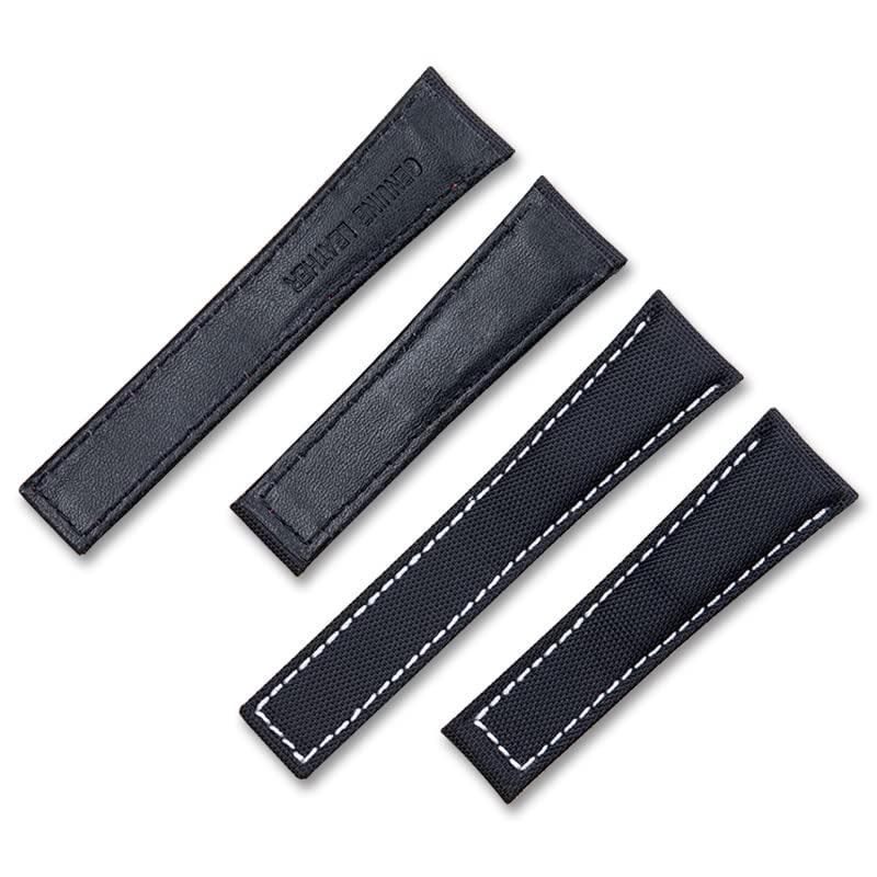 ZUC Męski zegarek na rękę, 20 mm, 21 mm, 22 mm, bransoletka z prawdziwej skóry, nylonowe paski, akcesoria do zegarków, części mod
