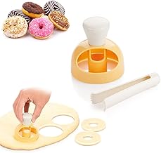 MEMOVAN Donut Cutter, Donut Cake Mold, DIY Doughnut Cutter Biscuit Stamp Mould, Donut Maker Mold, Donut Press Mold, Fondant Bread Dough Desserts Cutter Maker Mold Kitchen Bakery Pastry Baking Tool