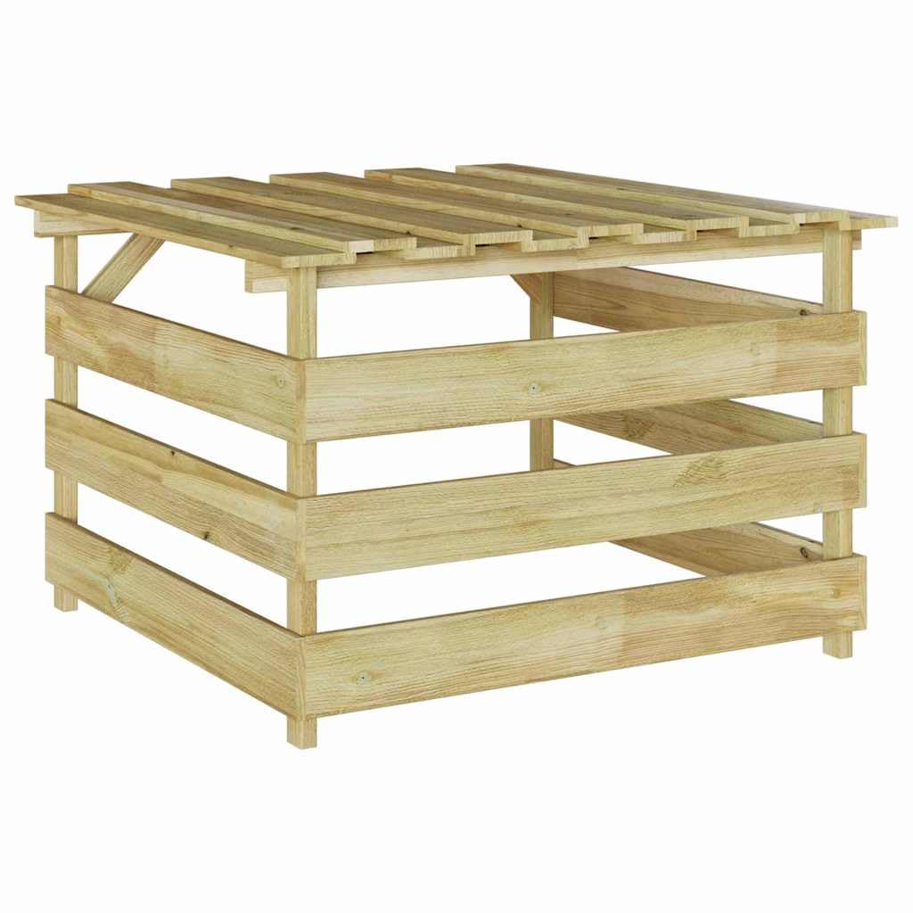 Cortacésped garaje de madera de pino impregnada marrón 84 x 80 x 56 cm cobertizo de jardín para terraza, balcón, exterior con espacio de almacenamiento y protección para herramientas de jardín