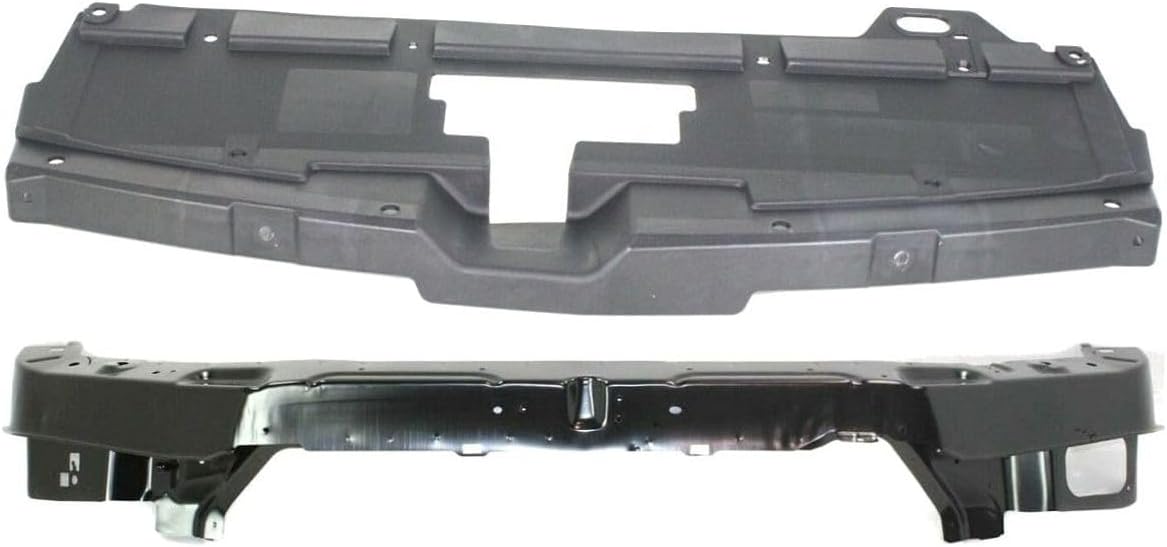 Set of 2 Center Upper Driver & Passenger Side Radiator Support Textured for Pontiac for G6 2005-2010