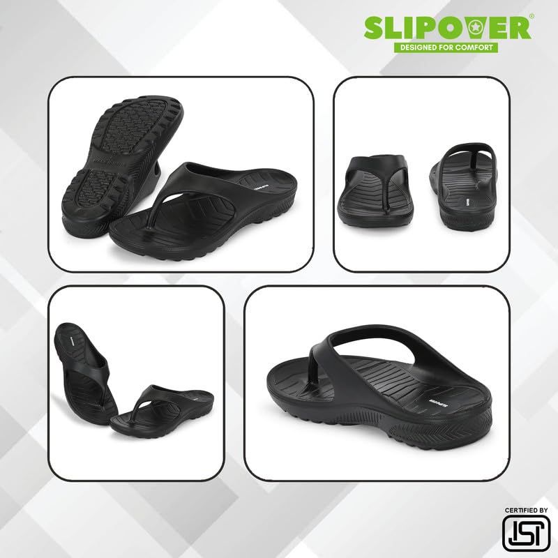 Image of SLIPOVER Flip Flop (W Boost) Slippers for Women Stylish|Comfortable|Soft|Lightweight|Anti-Skid|Arch Support|Lab Tested|Casual|EVA Slippers|Sandals|Chappals, Ideal for: Womens|Girls