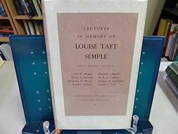 Hardcover Lectures in Memory of Louise Taft Semple: First Series - 1961-1965 Book