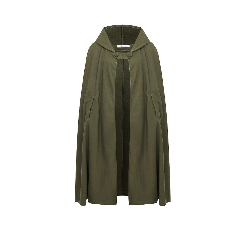 Umhang Mit Kapuze Für Damen – Langer Cardigan Cape Poncho Aus Wollmischung, Winddicht, Für Herbst, Winter & Mittelalter-Kostüm (Modell Yyo6wPPeY)