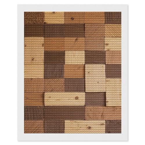 Peinture diamant briques en bois pour adulte débutant FodPand 5D