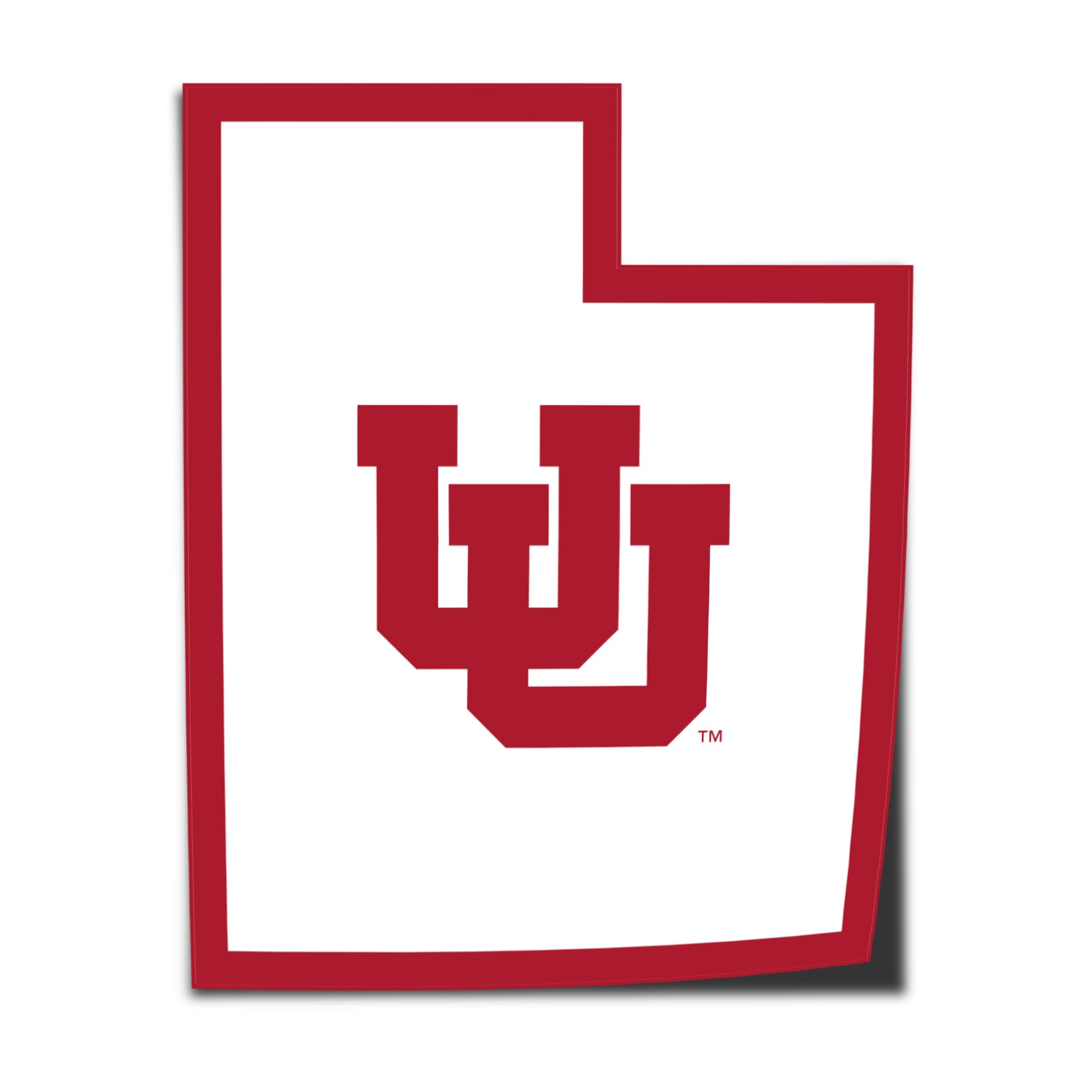 University of Utah Sticker U of Utes Vinyl Decal Laptop Water Bottle Car Scrapbook Sticker (IND 2)