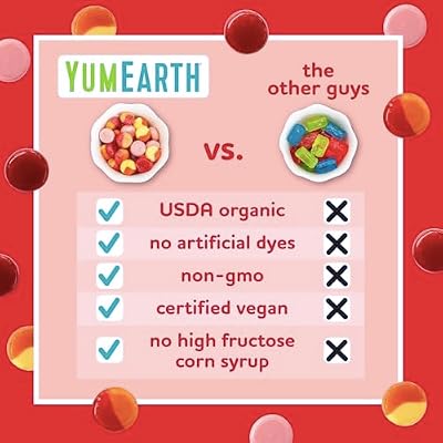 YumEarth Organic Fruit Drops - Variety Flavored Natural Hard Candy, Fruit Candy for Kids - Allergy Friendly, Non GMO, Gluten Free, Vegan