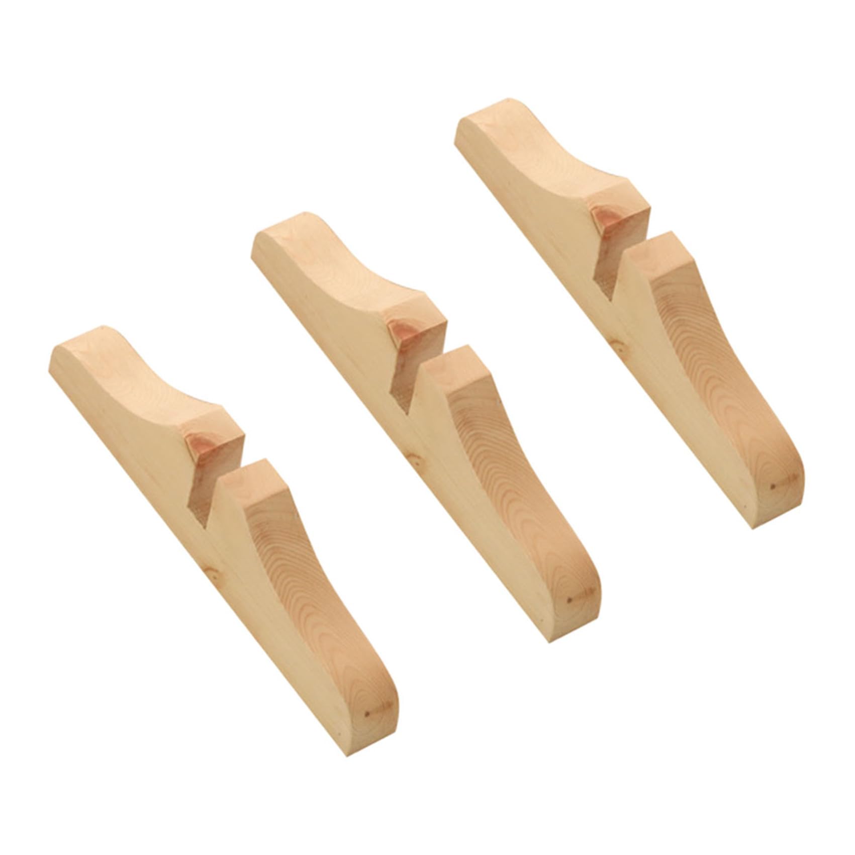 MAGICLULU Patas para Panel Divisor de Ambientes, Soporte para Biombo Móvil, Base Engrosada de Madera, Set de 3, Uso en Dormitorio y Sala