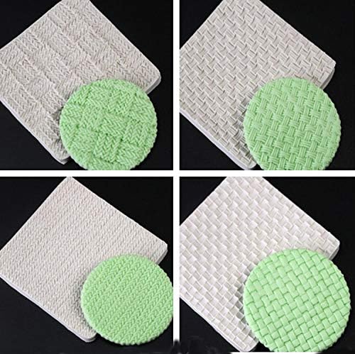 Miniatura 7 de Molde de textura de patrón de suéter, tapete de impresión de fondant, diseño de textura de suéter, suministros de decoración de pasteles de silicona