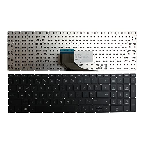 Clavier pour ordinateur portable HP Home 15-da0070ns noir haute précision
