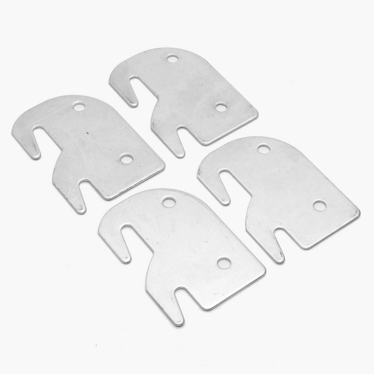 dDanke 4pcs Hook Plates Iron Universal Wood Bed Rail Replacement 3.15x2.56 Inch