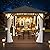 Jolydale 10FTx10FTHardtop Gazebo, Galvanized Steel Outdoor Aluminum Single Top Pavilion, Permanent Metal Gazebo with Netting and Curtains, for Patio, Backyard and Deck…