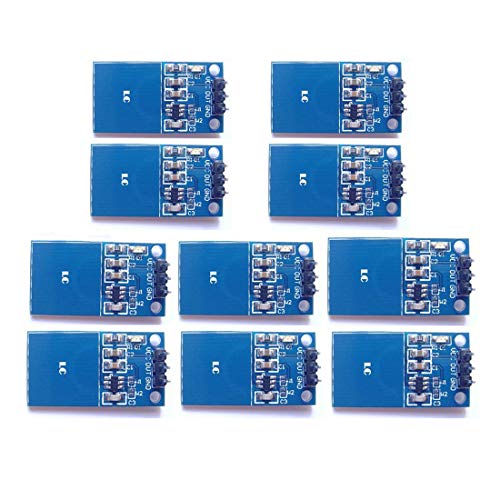 Hailege 10pcs TTP223 One Key Capacitive Touch Switch Module Digital Touch Sensor Touch Switch Touch Sensor for Arduino