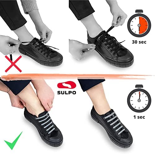 Stringhe Silicone No Tie Lacci Elastici In Silicone - No Tie, Impermeabili, Per Scarpe Bambini E Adulti Lacci Elastici Per Sport - Foto 3