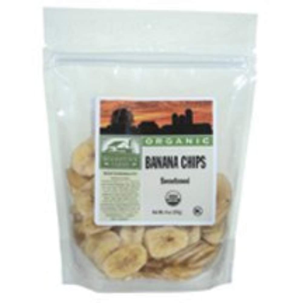 Woodstock Organic Banana Chips - Sweetened - Case of 8 - 6 oz. by Woodstock Farms – Pack of 48