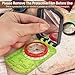 Sportneer Hiking Compass with Mirror - Orienteering Compass for Kids, Gifts, Hiking, Camping, Backpacking - Green
