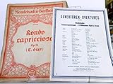 konvolut noten  Konvolut/Mendelssohn-Noten: Sommernachtstraum - A Midsummer Night\'s Dream. Ouvertüren - Overtures / Rondo capriccioso Op. 14 (E-dur)