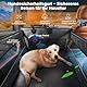 MIXJOY Hunde Autositz Extra Stabiler, Hundesitz Auto Wasserdichter Rutschfester Haustierautositz für Mittlere und Großer Hunde, Verstärkter Hundeautositz mit 4 Befestigungsgurten für den Rückbank