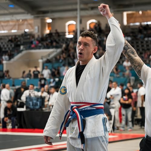 Gold BJJ Aeroweave Jiu Jitsu Gi - Ultra Lightweight BJJ Gi - Preshrunk Brazilian Jiu Jitsu Uniform for Men (White, A2H) by Gold BJJ - Image 8