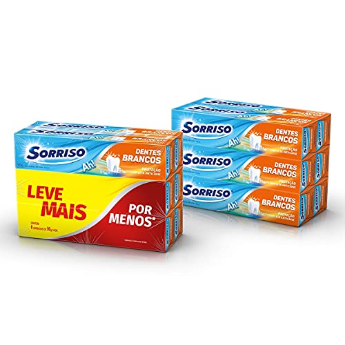 Creme Dental Sorriso Dentes Brancos 90G Promo Leve Mais Por Menos 6Un