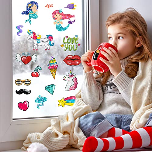 Ufocusmi 42Pcs Diamond Painting Stickers Kits For Kids Beginners Gem Painting Stickers, Create Your Own Cute Stickers, Diy Art And Crafts For Kids #TOP5