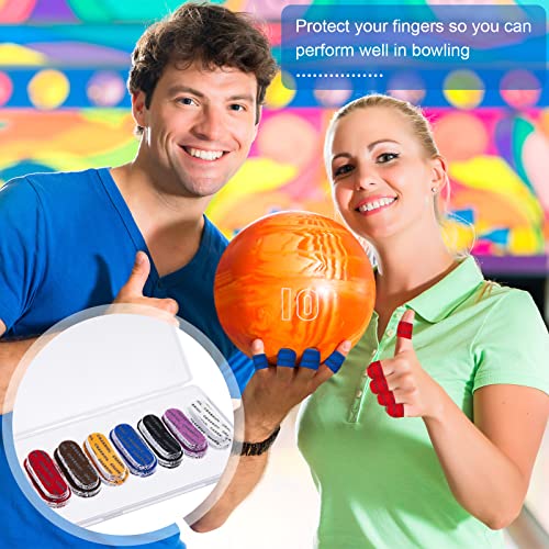 140 Pack 2 Sizes Bowling Thumb Tape Protective Performance Bowling Finger Tape 7 Colors Elastic Bowlers Tape Exercise Bowling Tape For Fingers For Men Women Bowlers Sport Bowling Protection Accessory #TOP5