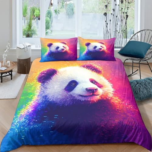 Housse de couette panda 3D illustration numérique 200x200