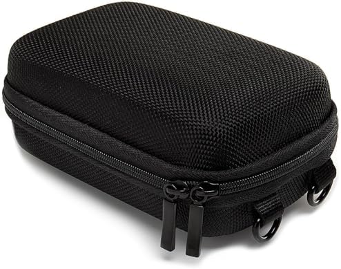 Baxxtar Pure BLACK rozmiar L - torba na aparat czerwony (Gpasek i szlufka na pasek) CyberShot DSC HX60 HX90 HX95 HX99 - Lumix DMC TZ81 TZ71 - PowerShot SX730 SX740 - Coolpix W100 W150