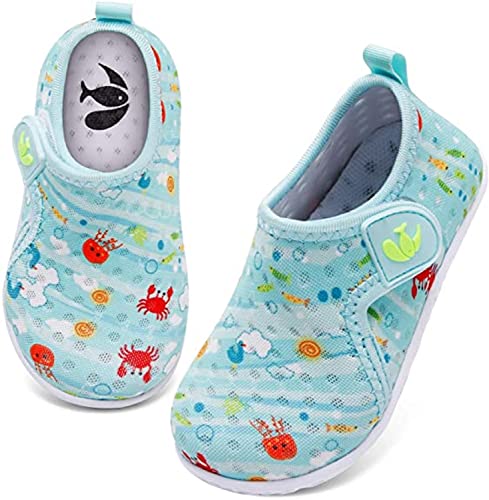 JOINFREE - JOINFREE unisex Baby Beach Water Shoes Little Kids Summer Walking Swimming Shoes Crab HL 6-12 Months Infant