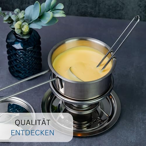 Westmark Butterpfännchen/Soßenwärmer, Mit Deckel, Soßenlöffel und Stövchen, Rostfreier Edelstahl, Farbe: Silber, 62262260 – Bild 8
