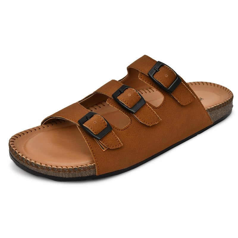 Image of HEALTH FIT Comfortable & LightWeight | Fashionable & Everyday Stylish & Durable Design Slip-on Style Flip Flops for Gents 3075