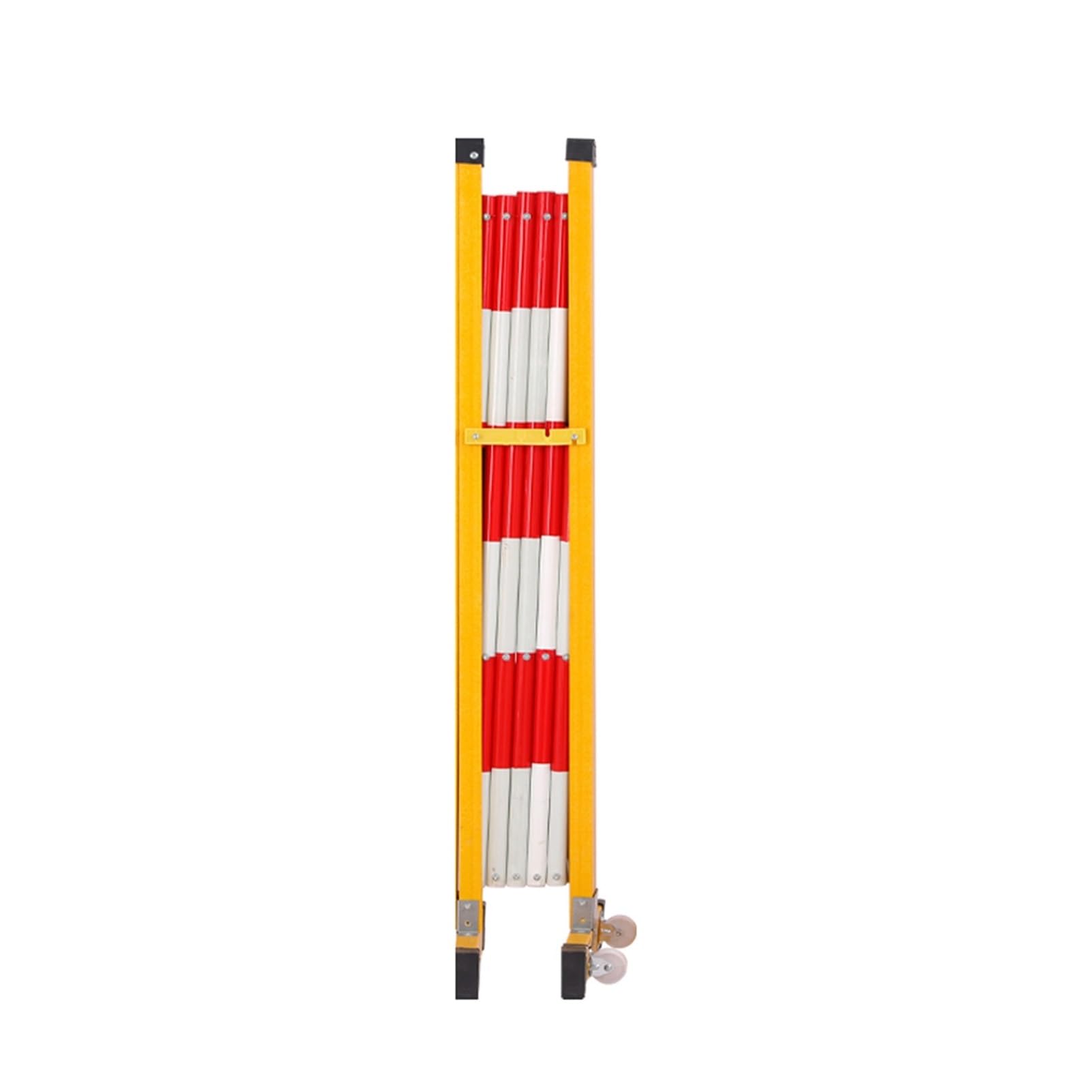Rozsuwana metalowa bariera o wysokości 3, 9 stopy / 47 cali z kółkami(Rosso,47x98in)