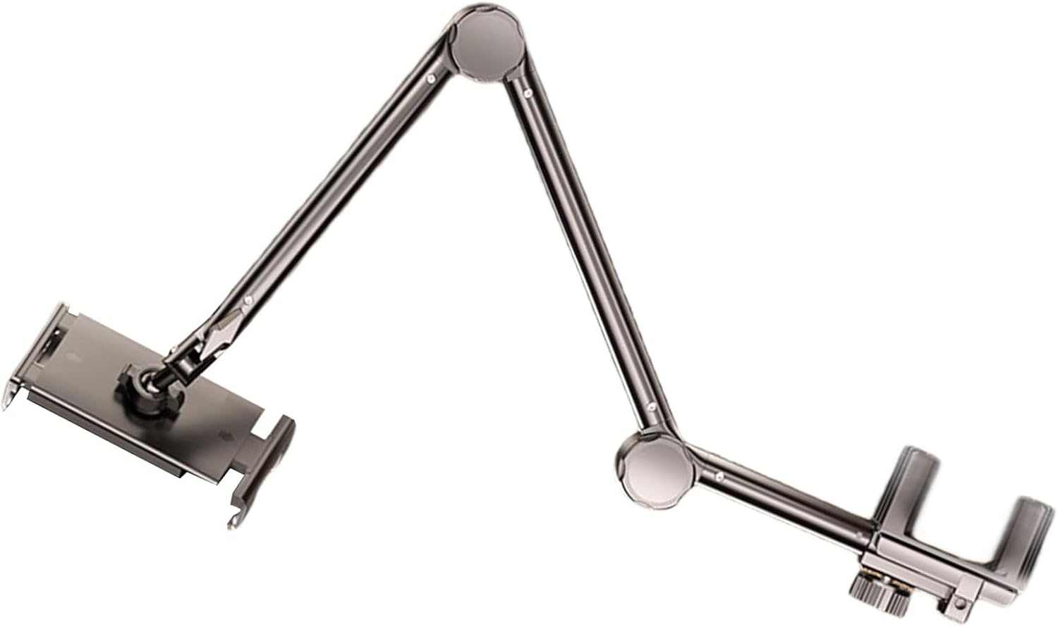 Hanging Clamp Mount Tablets Stand 3 Axises Ball Head Easy Installation for 4-10.7inch Devices Tablets Holder