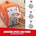 Happybuy 1 HP Refrigerant Recovery Machine – Dual Cylinder Portable AC Recovery, 120V 60Hz, High Pressure Protection for Vapor & Liquid Refrigerants, HVAC & Car Air Conditioning