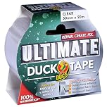 Duck Tape Ultimate Cloth Tape Clear 50mm x 20m. The ultimate high strength waterproof gaffer and duct adhesive cloth repair tape