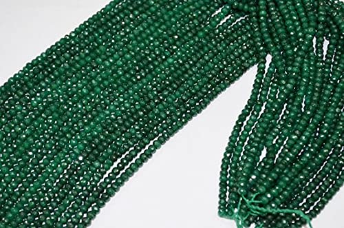 Perles émeraude naturelle LKBEADS fil de 16 pouces idéal pour offrir un cadeau artisanal précieux