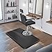 Saloniture 3 ft. x 5 ft. Salon & Barber Shop Chair Anti-Fatigue Floor Mat - Black Rectangle - 1/2 in. Thick