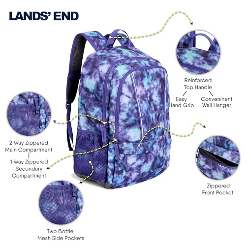 Image of Lands' End Unisex Kids Large ClassMate Lightweight Durable Elementary School Backpack, Plum