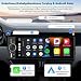 Inefala Autoradio Bluetooth 1 Din mit Wireless Carplay und Android Auto Radio mit 6,28-Zoll-Bildschirm mit Bluetooth, Mirror Link, unterstützt FM/RDS, EQ, USB, Typ C, AUX, USB-Aufladung