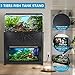 BEURUKU 40 Gallon Tank Stand with Cabinet and Power Outlets, Heavy Duty Metal Aquarium Stand for 40-50 Gallon Breeder Tank, Turtle Tank, Double Terrarium Stand, 660LBS Capacity, Black