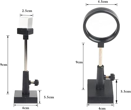 Physical Optics Experiment Lens Demonstrator Tool Assembly DIY Projects Teaching Tool Science Classroom Optics Kits for Teens, 6pcs, 16.5cmx12cmx6cm
