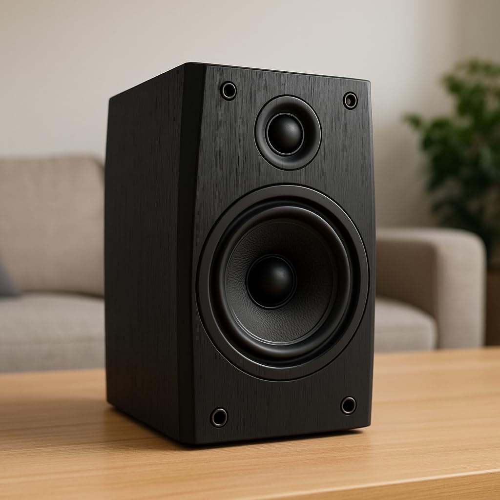 System One SB-15B Nero – Coppia Diffusori da Scaffale HiFi 2 Vie Passivi – Woofer Kevlar 5.25" + Tweeter Seta 1" – 60W RMS – 4 Ohm – Bass Reflex – Home Cinema e Musica – NON Bluetooth.