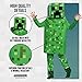 Creeper Deluxe Minecraft Costume, Green, Small (4-6)