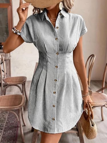 Robe de plage légère à rayures pour des vacances d'été décontractées - 3