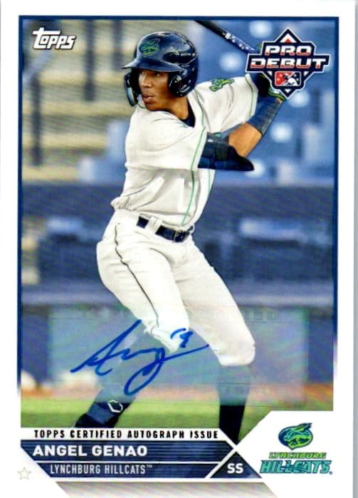 Angel Genao Autographed Pro Debut Collectible Baseball Card - 2023 Topps Pro Debut Baseball Card #PD-141 (Guardians)