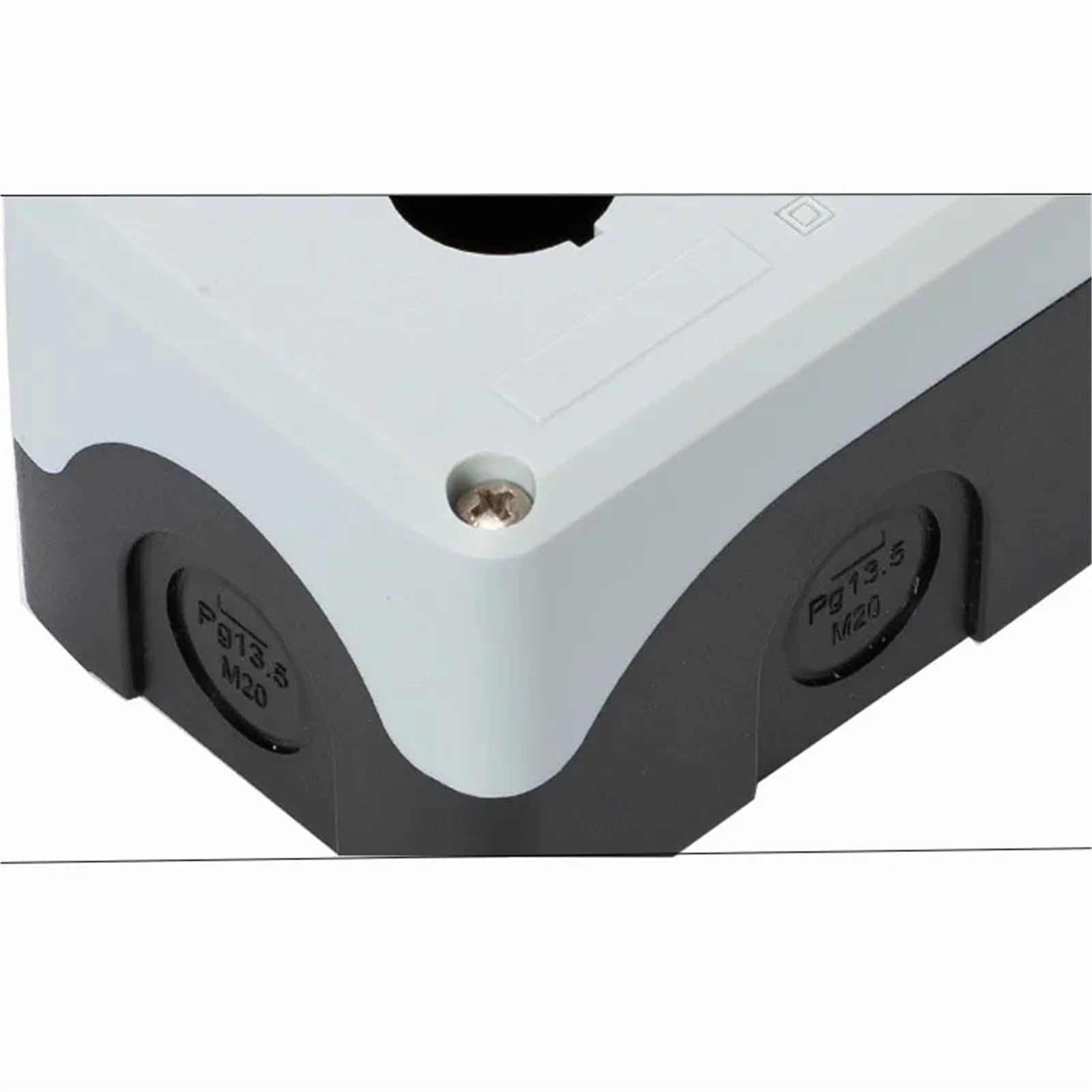 Caja de Control de interruptores de botón Impermeable, 1/2/3/4/5 Orificios, luz indicadora Industrial, Caja de Parada de Emergencia eléctrica de plástico de 22 mm(4Hole)